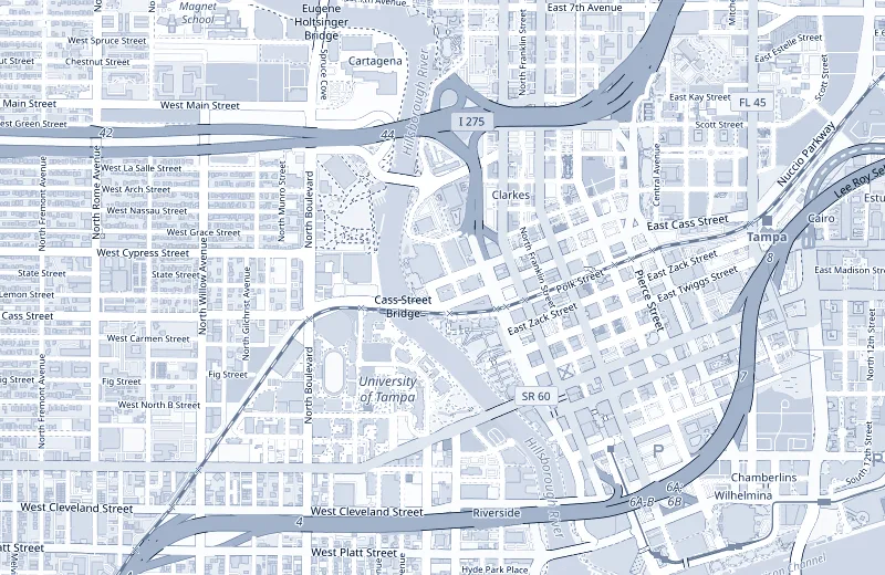 Map of elev8 HQ — 300 W Tyler Street, Tampa, FL 33602